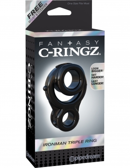 Inel erectie Fantasy C-Ringz Ironman Triple Ring