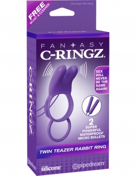 Inele penis - Fantasy C-Ringz  Twin Teazer Rabbit Ring