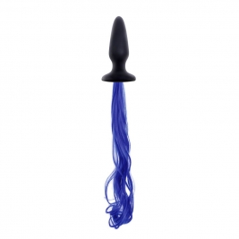 Dop anal cu coada Unicorn - albastru