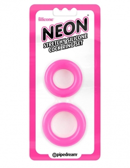 2 Inele erectie - Neon  Stretchy Silicon