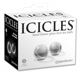 Bile gheise sticla Icicles No.41 Small Glass Ben-Wa Balls