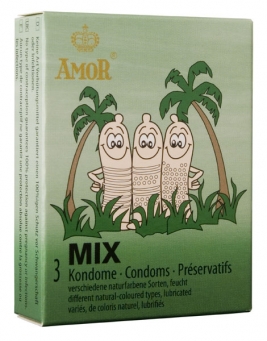 Prezervative AMOR MIX  3 buc.