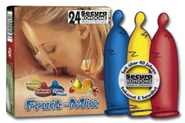 Prezervative Secura fruit mix 24 buc.