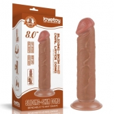  Dildo cu ventuza Sliding Skin Dual Layer 20 cm