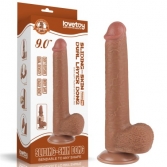  Dildo cu ventuza Sliding Skin Dual Layer 22 cm