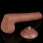 Dildo cu ventuza Sliding Skin Dual Layer 22 cm