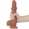 Dildo cu ventuza Sliding Skin Dual Layer 22 cm